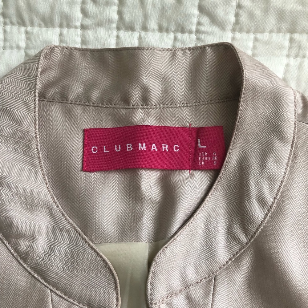 Clubmarc Jacket, cream color, size 4
